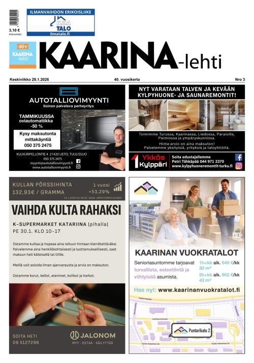 Kaarina-lehti 28.1.2026