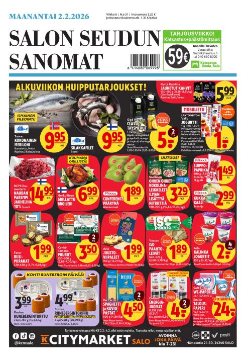 Salon Seudun Sanomat 2.2.2026