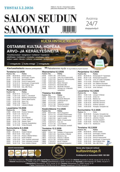 Salon Seudun Sanomat 3.2.2026