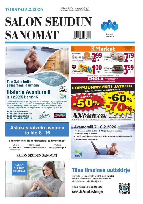 Salon Seudun Sanomat 5.2.2026