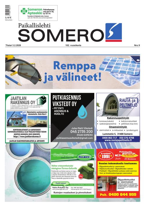 Paikallislehti Somero 3.2.2026