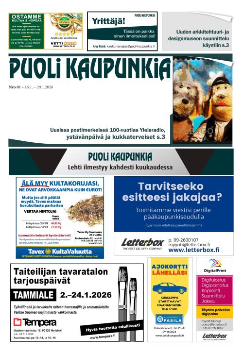 Puoli Kaupunkia Helsinki A 16.1.2026