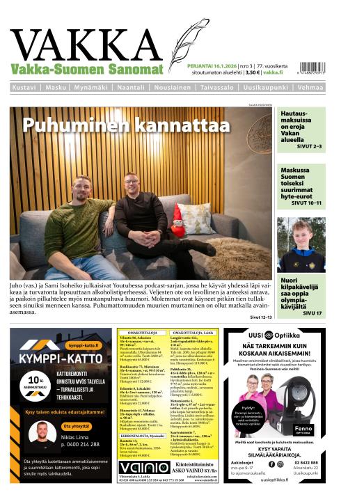 Vakka-Suomen Sanomat 16.1.2026