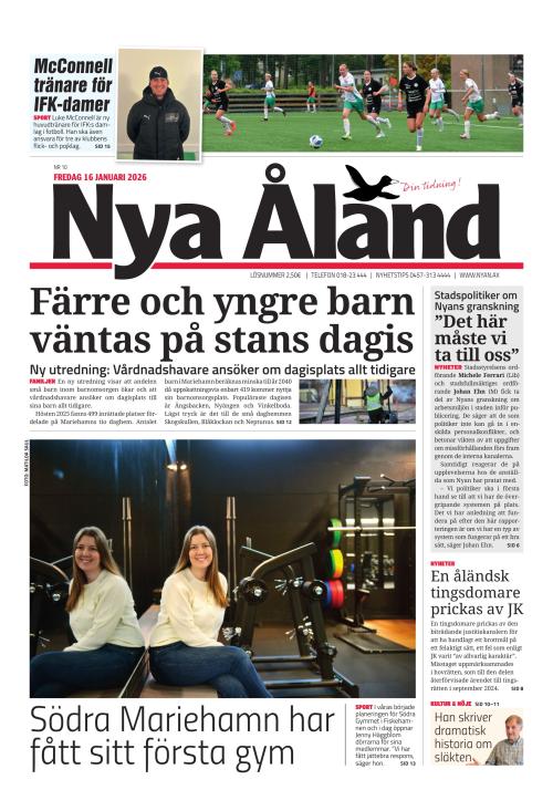 Nya Åland 16.1.2026
