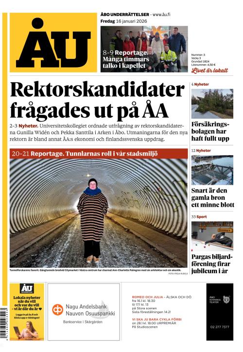 Åbo Underrättelser 16.1.2026