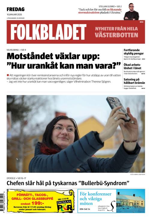 Folkbladet (Västerbotten) (SE) 16.1.2026