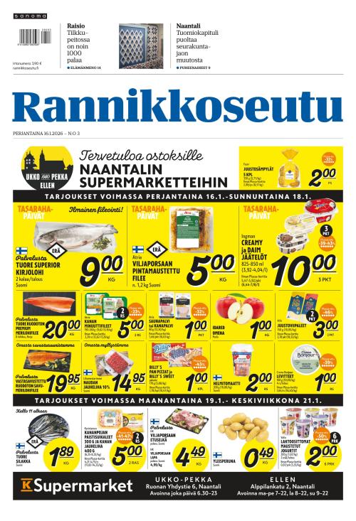 Rannikkoseutu 16.1.2026