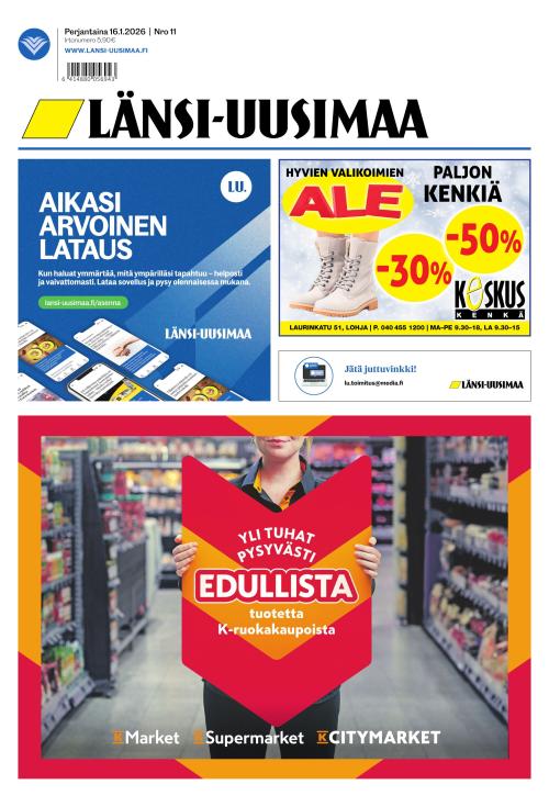 Länsi-Uusimaa 16.1.2026