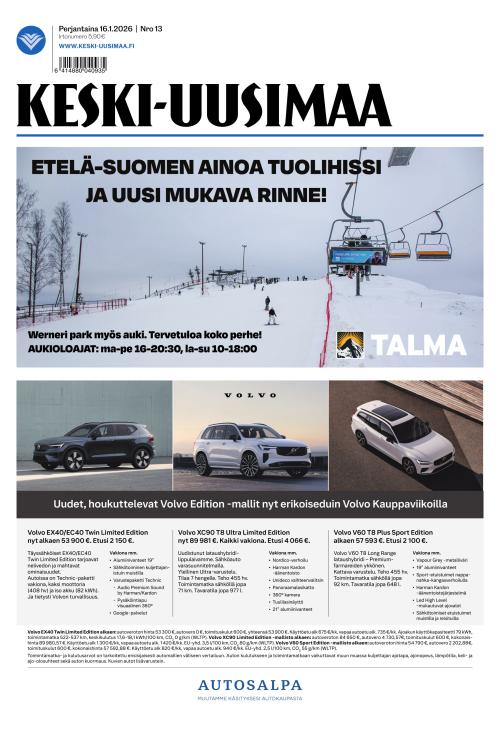 Keski-Uusimaa 16.1.2026