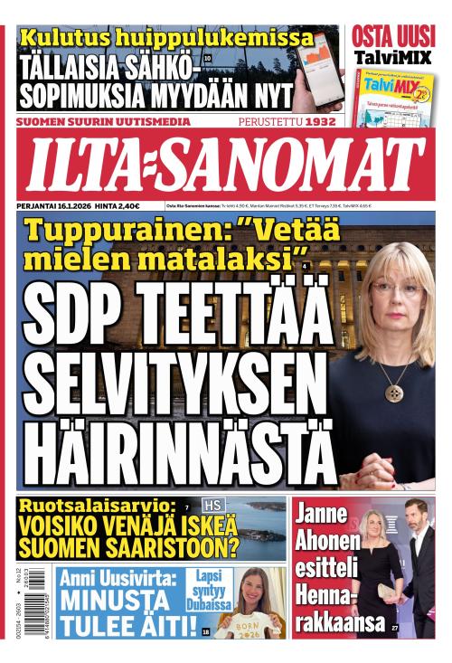 Ilta-Sanomat 16.1.2026