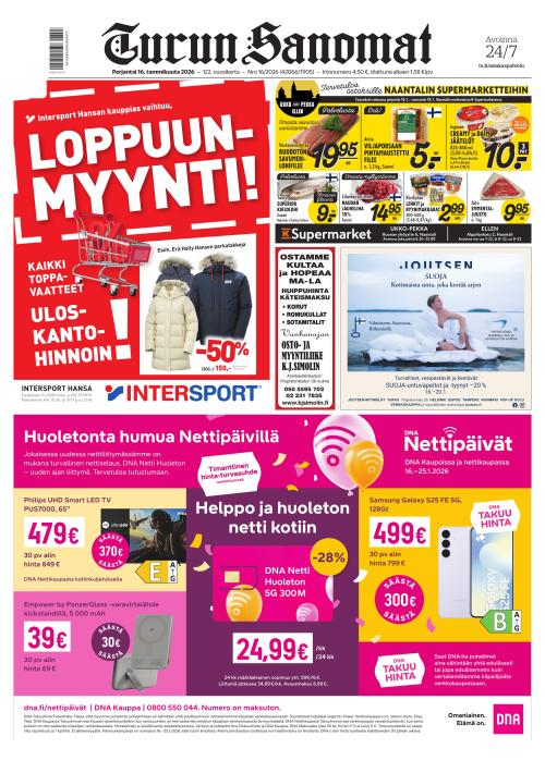 Turun Sanomat 16.1.2026