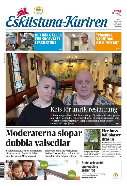 Eskilstuna-Kuriren 16.1.2026