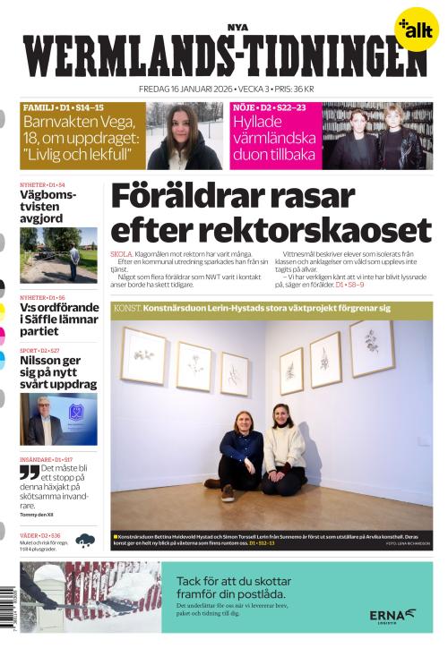Nya Wermlands-Tidningen 16.1.2026