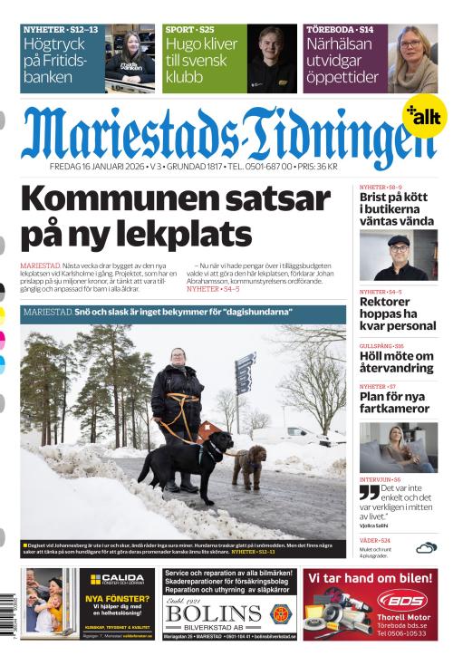 Mariestads-Tidningen 16.1.2026