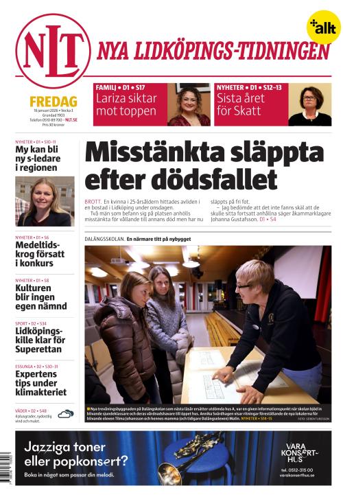 Nya Lidköpings-Tidningen 16.1.2026