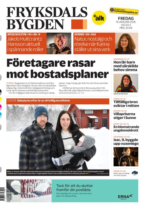 Fryksdals-Bygden 16.1.2026