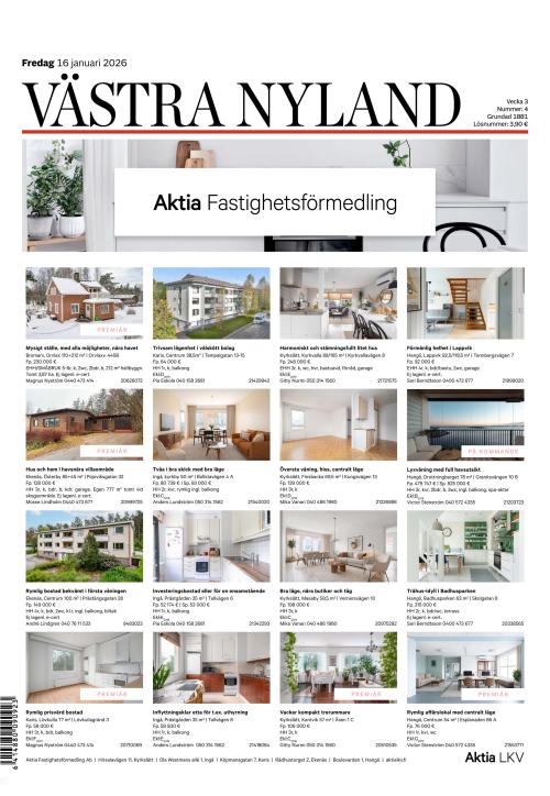 Västra Nyland 16.1.2026