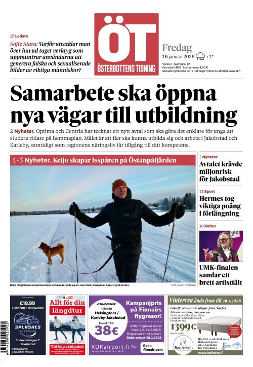 Österbottens Tidning 16.1.2026