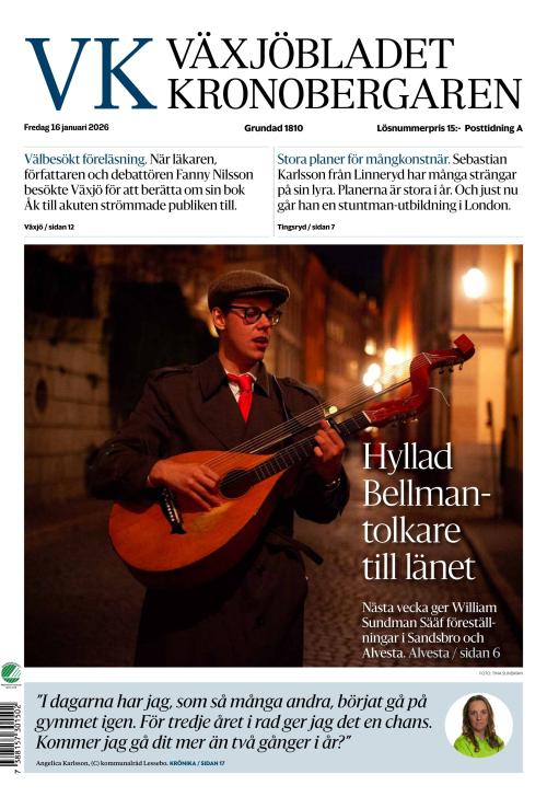 Växjöbladet Kronobergaren 16.1.2026