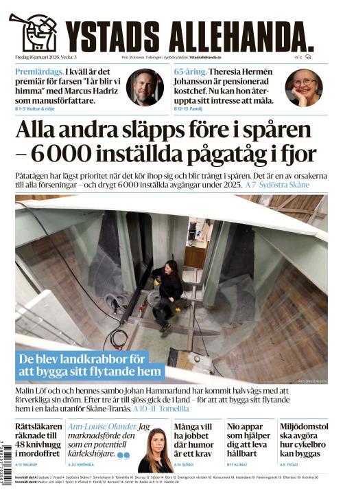 Ystads Allehanda 16.1.2026