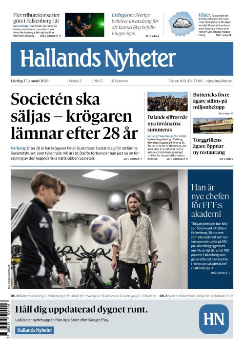 Hallands Nyheter 17.1.2026