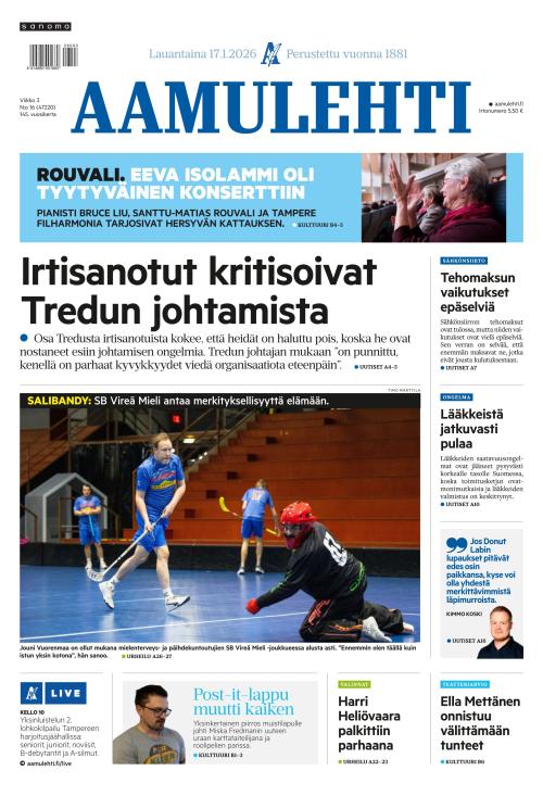 Aamulehti 17.1.2026