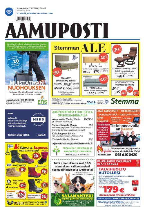 Aamuposti 17.1.2026