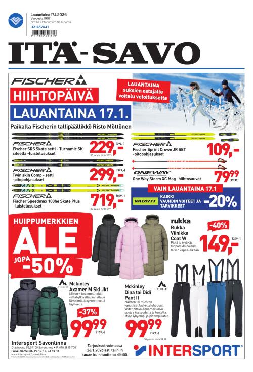 Itä-Savo 17.1.2026