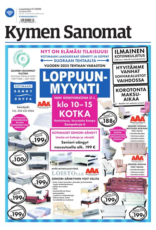 Kymen Sanomat 17.1.2026