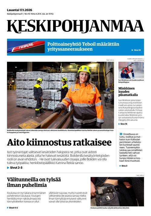 Keskipohjanmaa 17.1.2026