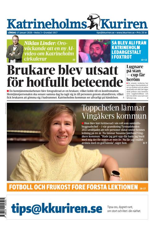 Katrineholms-Kuriren 17.1.2026