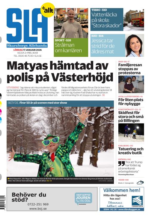 Skaraborgs Allehanda 17.1.2026