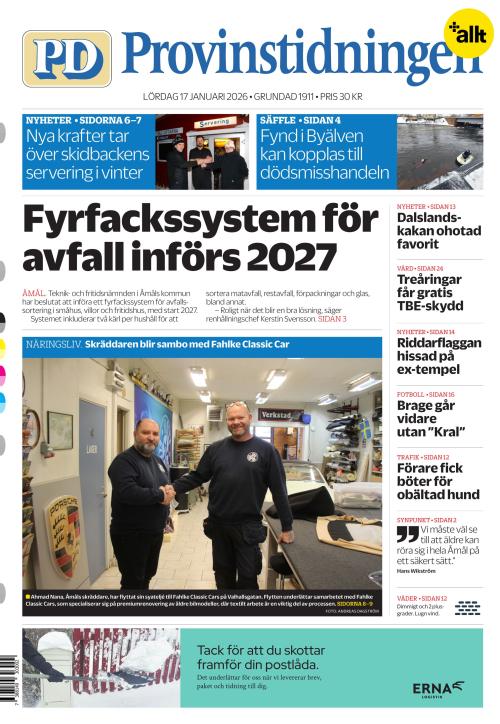 Provinstidningen Dalsland 17.1.2026