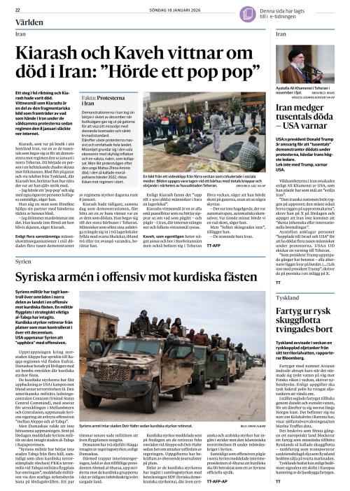 Göteborgs-Posten 18.1.2026
