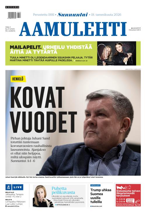 Aamulehti 18.1.2026
