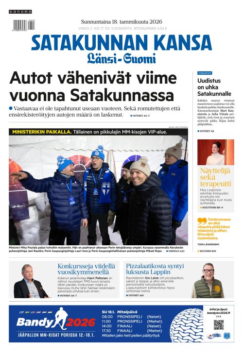 Satakunnan Kansa Länsi-Suomi 18.1.2026