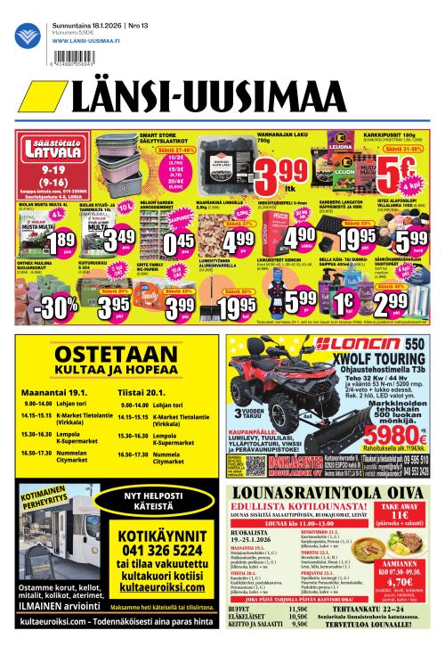 Länsi-Uusimaa 18.1.2026