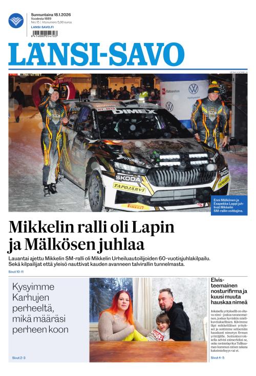 Länsi-Savo 18.1.2026
