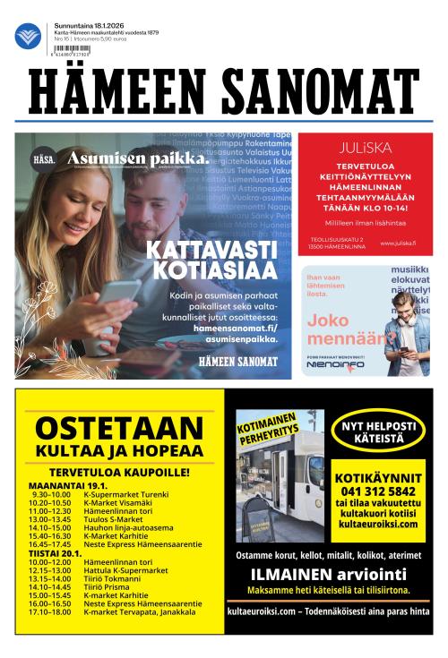 Hämeen Sanomat 18.1.2026