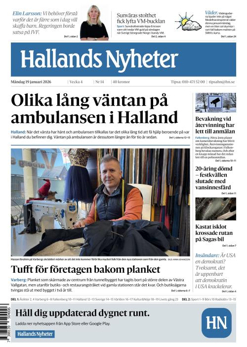 Hallands Nyheter 19.1.2026