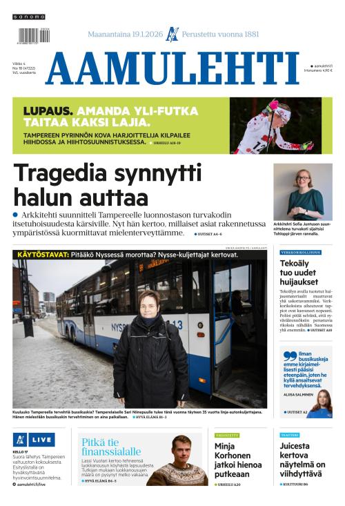 Aamulehti 19.1.2026