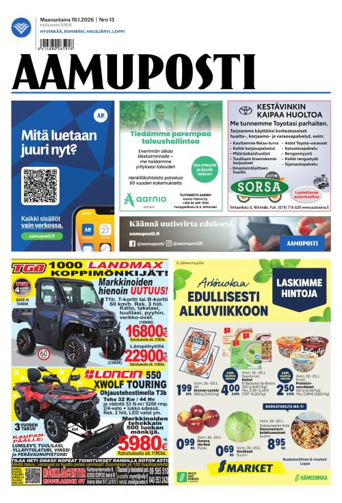Aamuposti 19.1.2026