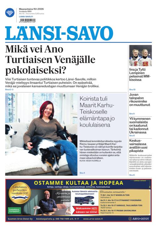 Länsi-Savo 19.1.2026