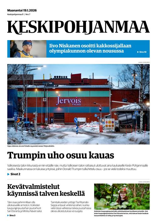 Keskipohjanmaa 19.1.2026