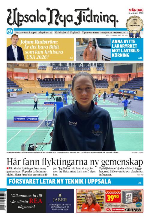 Upsala Nya Tidning 19.1.2026