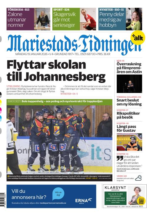Mariestads-Tidningen 19.1.2026