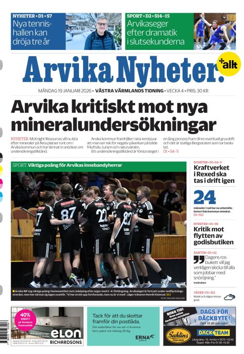 Arvika Nyheter 19.1.2026