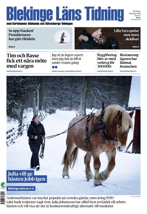 Blekinge Läns Tidning 19.1.2026