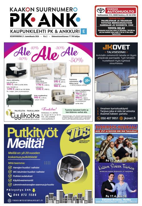 Kaupunkilehti Ankkuri 21.1.2026