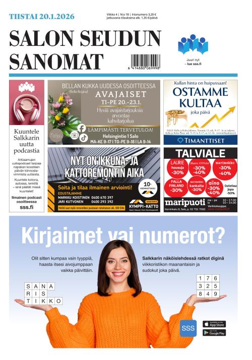 Salon Seudun Sanomat 20.1.2026